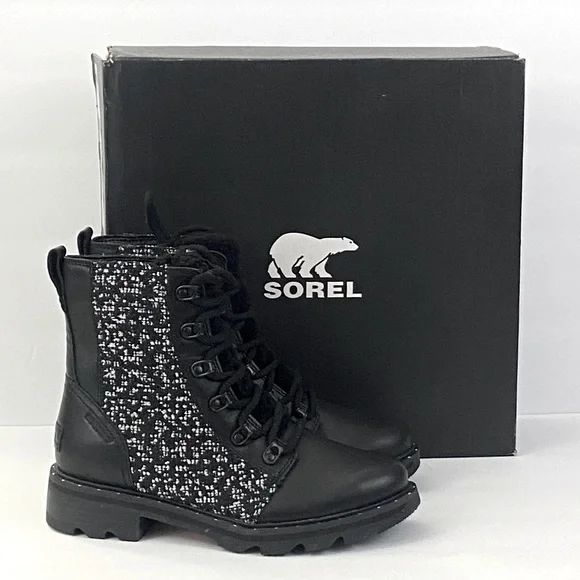 New Sorel Lennox Genuine Shearling Waterproof Lace-Up Boot - Picture 2 of 12